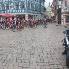 Helfer bei der Thüringer Lotto-Ladys-Radtour um Schmalkalden